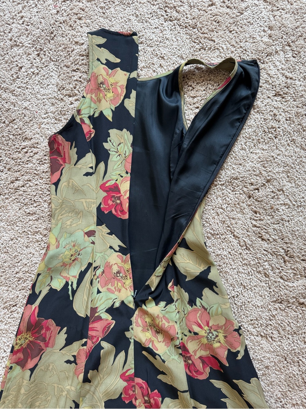 Banana Republic VINTAGE (1998) Silk A-Line dress - Picture 4 of 5